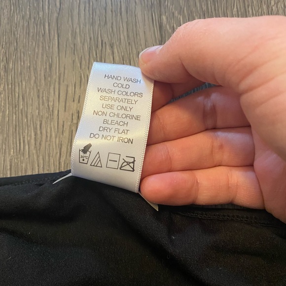 Lace up Black and White swim brief bottoms - Picture 5 of 5